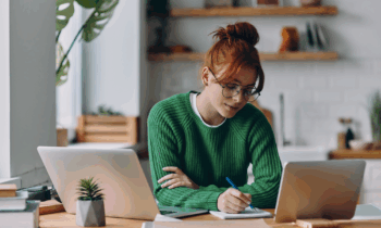 Young female searching for no experience work from home jobs